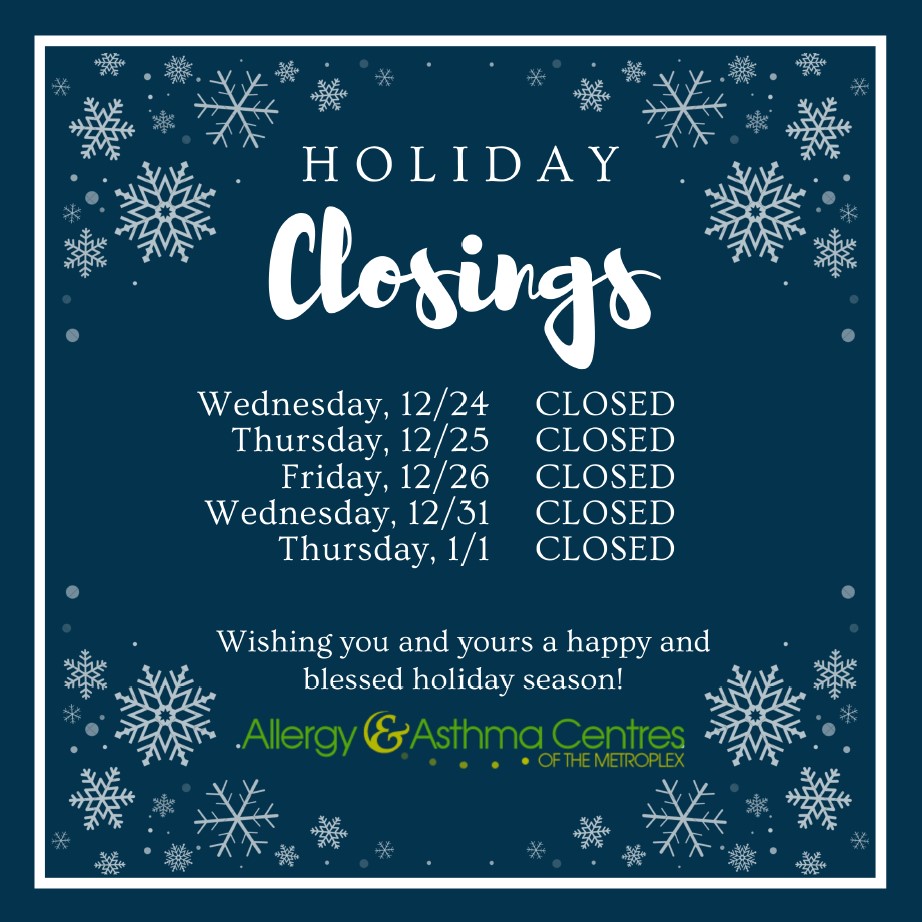 Our Holiday Hours
